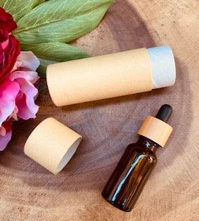 Paper Push Kraft tube with rolled edge - 60ml - centaur packaging