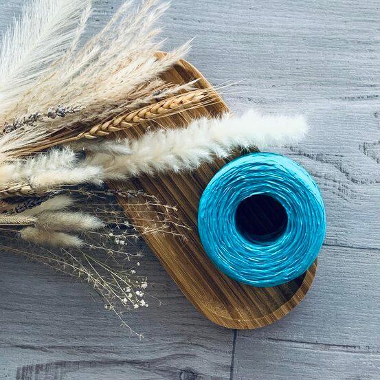 Paper Raffia 4mm x 100mt - Aqua - centaur packaging