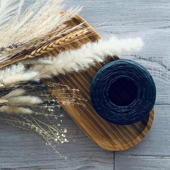 Paper Raffia 4mm x 100mt - Black - centaur packaging