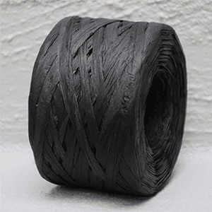 Paper Raffia 4mm x 100mt - Black - centaur packaging
