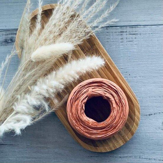 Paper Raffia 4mm x 100mt - Burnt Orange - centaur packaging