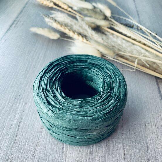 Paper Raffia 4mm x 100mt - Hunter Green - centaur packaging