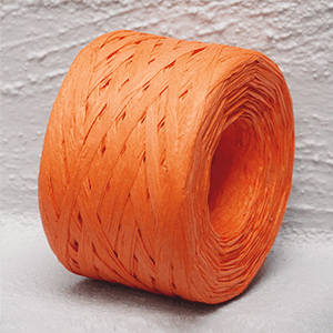 Paper Raffia 4mm x 100mt - Orange - centaur packaging