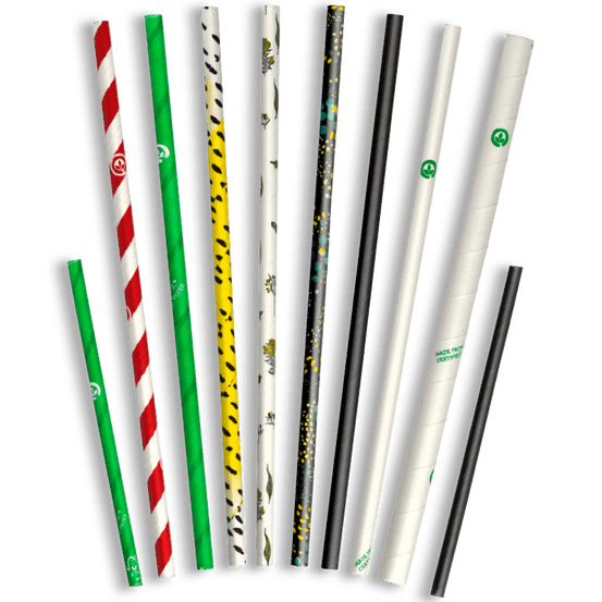 Paper Straw Regular White - Pack of 100 - centaur packaging