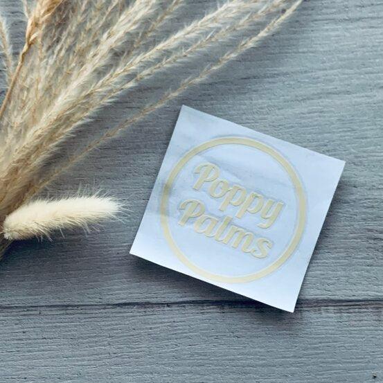 Poppy Palms Label - centaur packaging