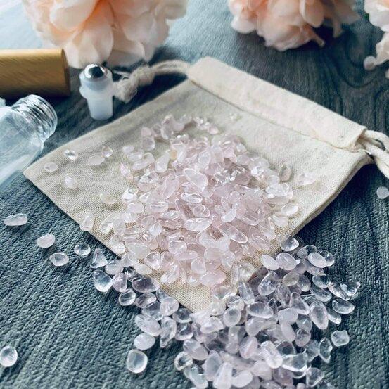 Rose Quartz Crystals - 50g - centaur packaging