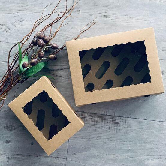 Cupcake Box Kraft- Holds 6 - centaur packaging