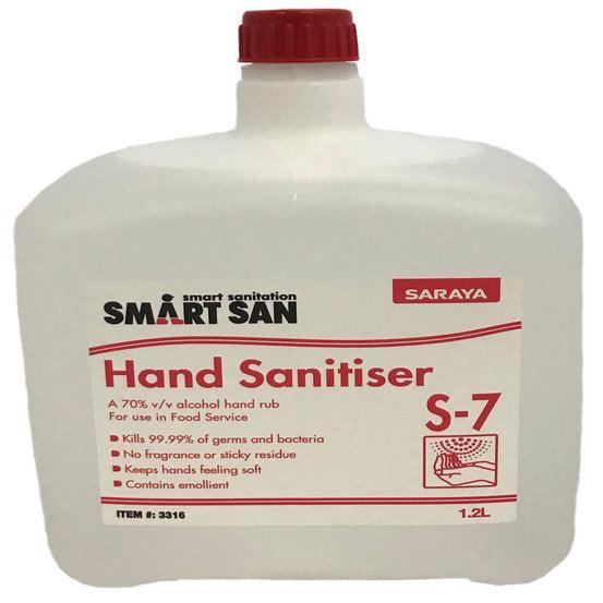 Saraya Smartsan Hand Sanitizer 70% 1.2L and Dispenser - centaur packaging