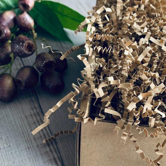 Shredded Paper Food Grade Brown Kraft 1kg - centaur packaging