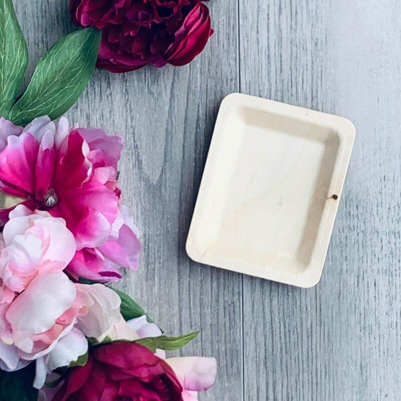 Small Rectangular Bamboo Deep Plate - Pack of 10 - centaur packaging