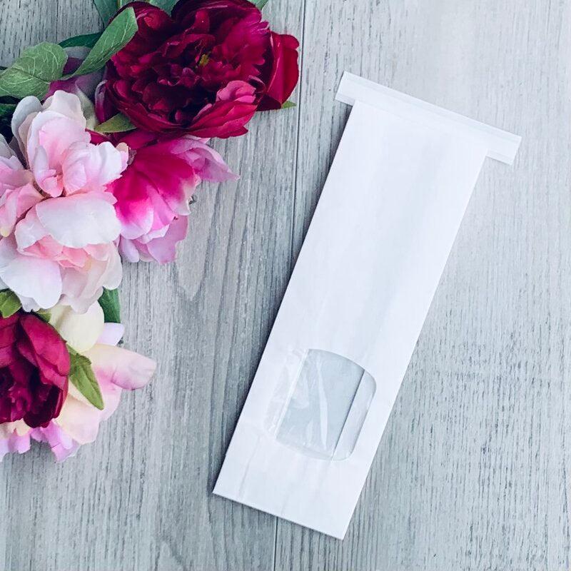 Small White Tin Tie Bag- Pack of 50 - centaur packaging