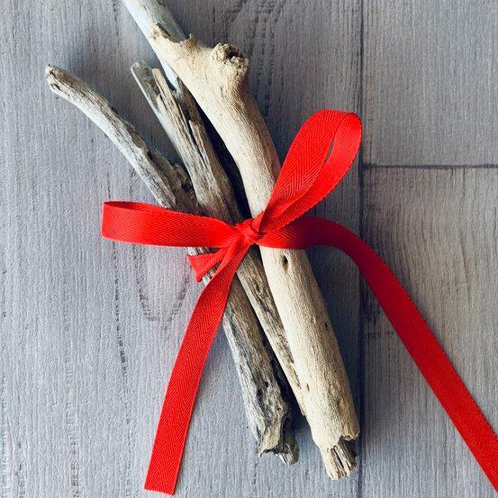 Twill Herringbone Ribbon 15mm x 20mt - Red - centaur packaging