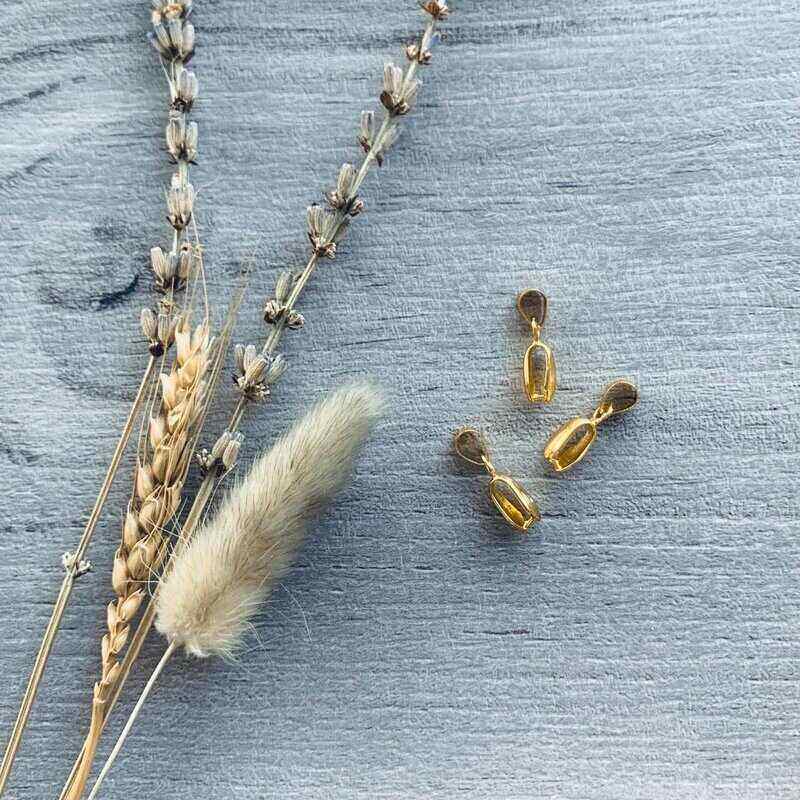 UV Resin Pendant Bale Gold - 3pcs - centaur packaging