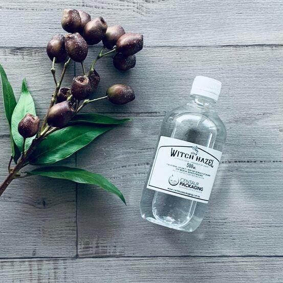 Witch Hazel - 500ml -clear pet bottle centaur packaging