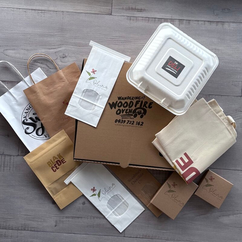 collection of custom printed products