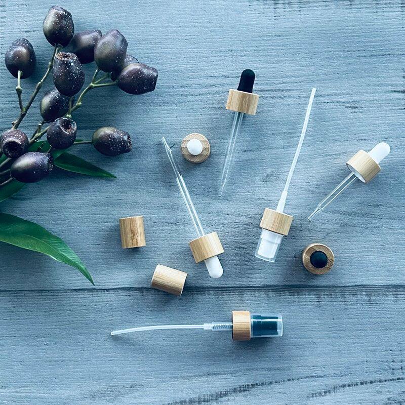 Bamboo Spare Parts for Essential Oil Bottles - centaur packaging