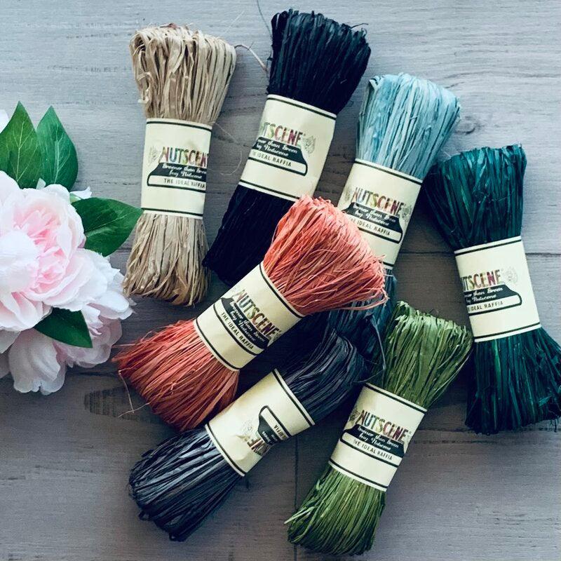 raffia multiple colours