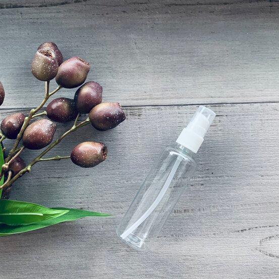 100ml Pet clear bottle with white Serum pump - SECONDS - centaur packaging