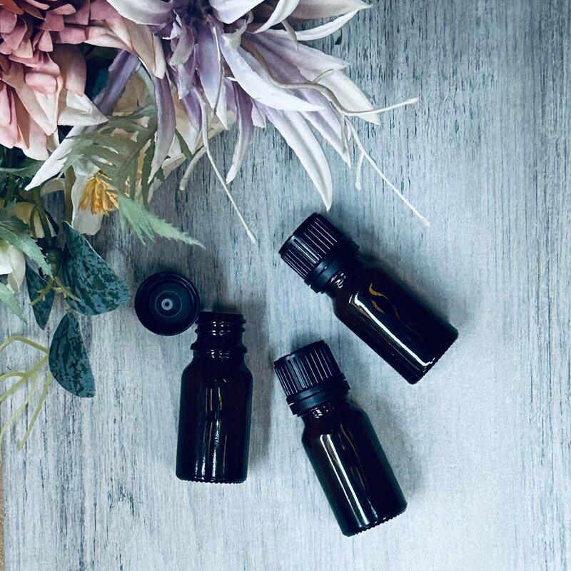 10ml Amber Thick Glass Bottle with Black Tamper Evident Dripolator - centaur packaging