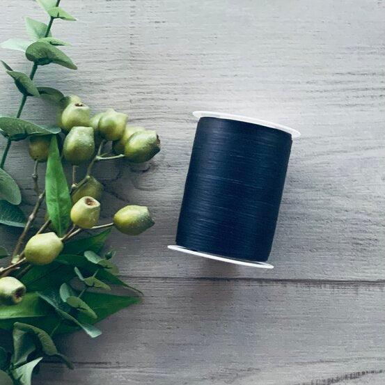 10mm Matt Paper Ribbon - Navy - centaur packaging