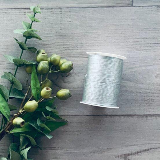 10mm Matt Paper Ribbon - Silver - centaur packaging