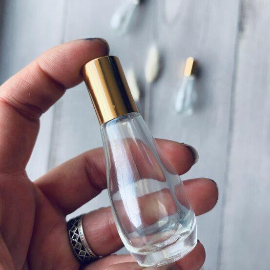12ml Oil Drop Glass Bottle with Roller Gold Lid - centaur packaging