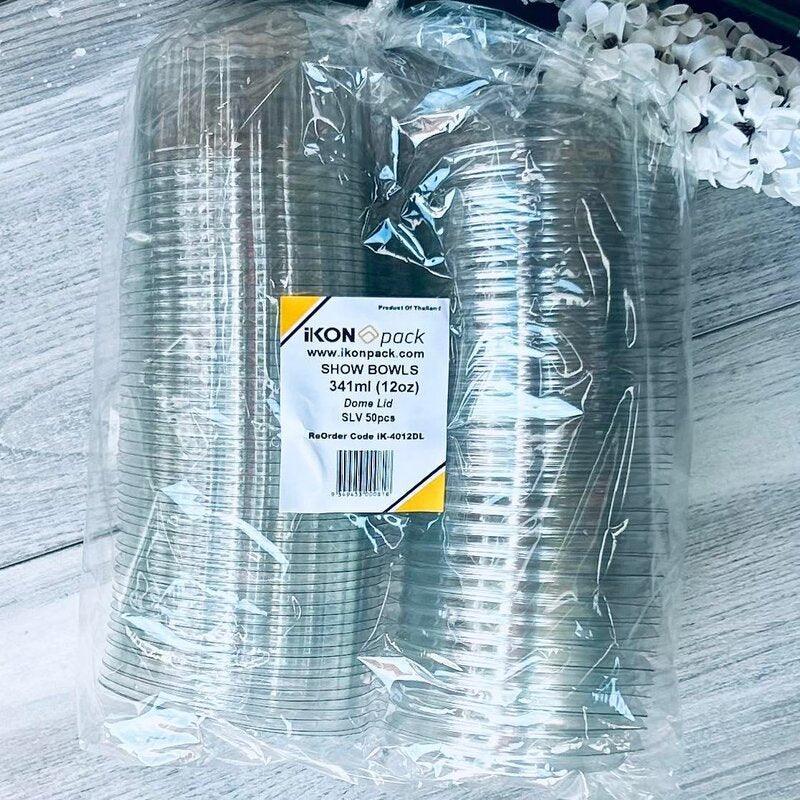 12oz Show Bowl - Dome Lid- pack 50 - centaur packaging