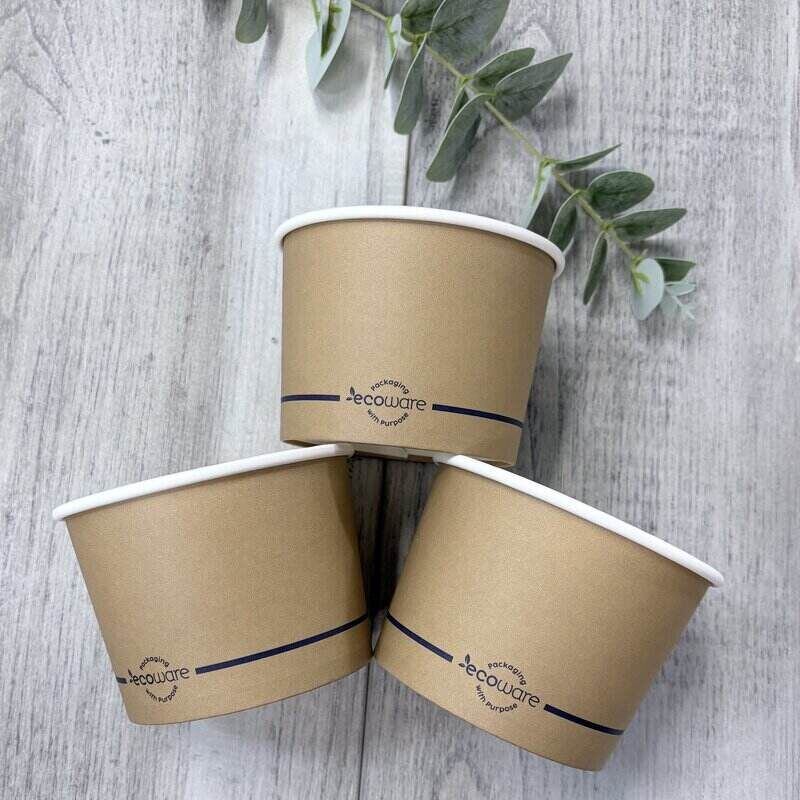 Food service bowls for hot or cold dishes