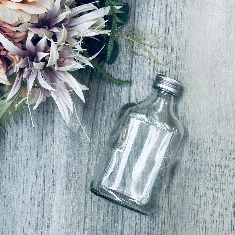 200ml Glass Flask with Aluminium Lid - centaur packaging