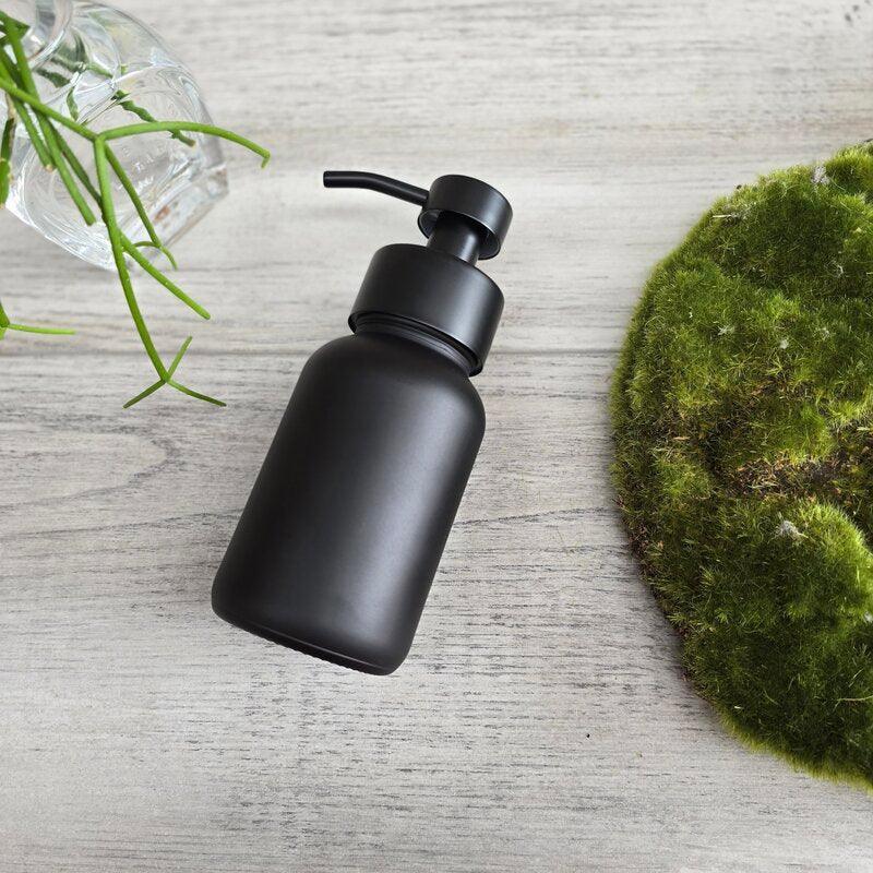 250ml Black Glass Bottle with Black SS Foamer - Centaur Packaging