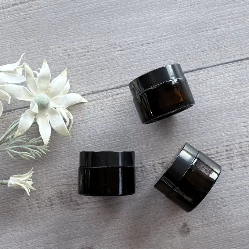 30ml Amber Glass Jar with Wad