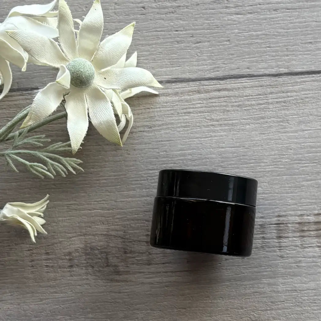 30ml Amber Glass Jar with Wad