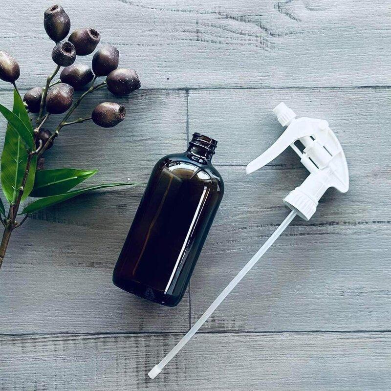 500ml Amber Glass Bottle with Premium White Trigger Spray - Centaur Packaging