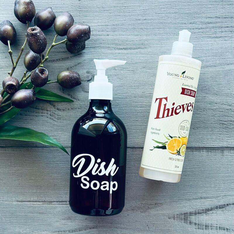 500ml PET Labelled Pump Bottle - Dish Soap - centaur packaging