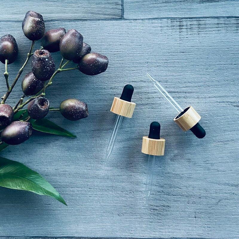 50ml Bamboo Dropper - Black - centaur packaging