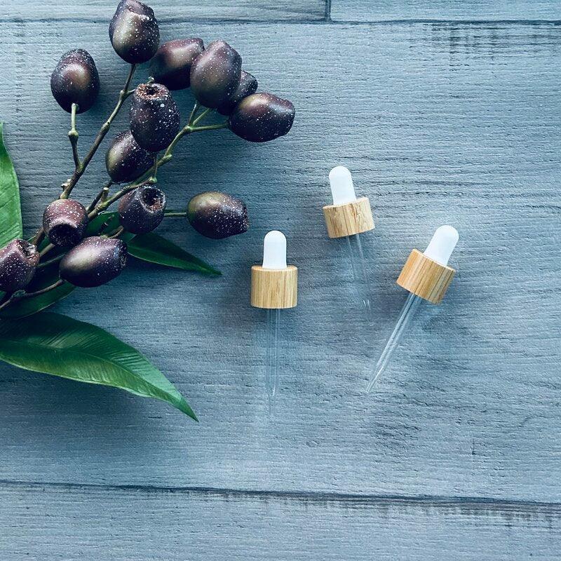 50ml Bamboo Dropper - White - centaur packaging