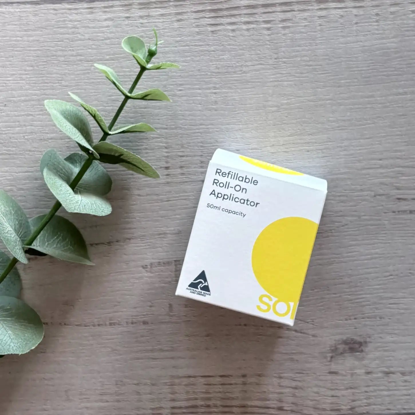 Solmates Roll-on Applicator 50ml - Sunshine Yellow box only