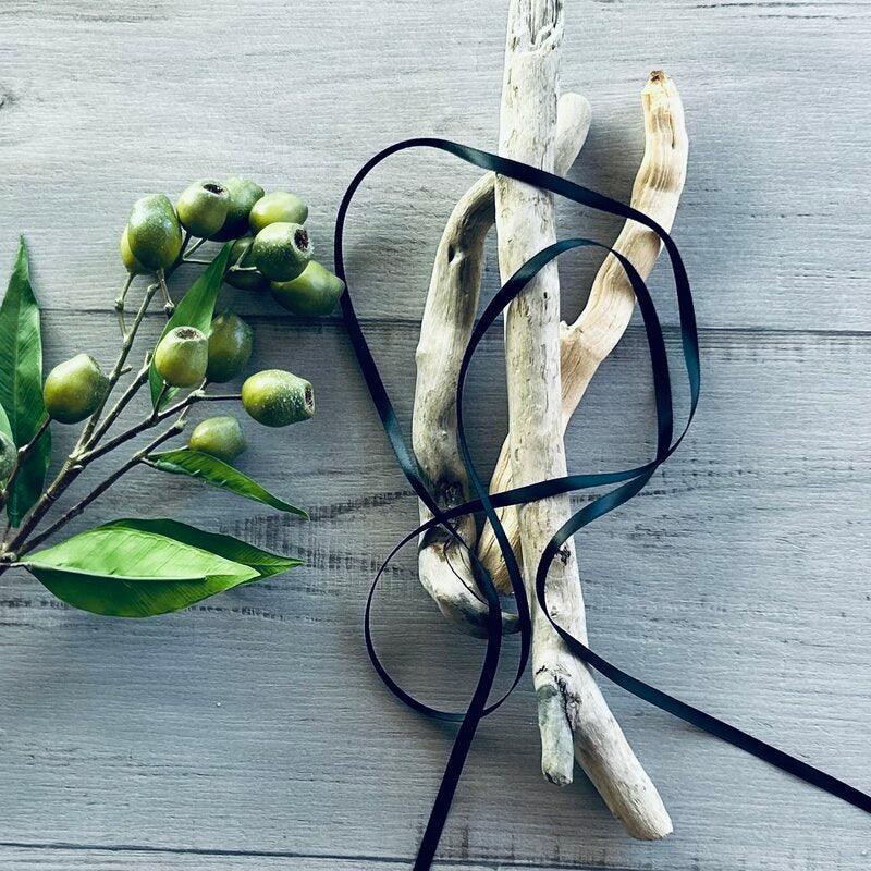 double faced satin ribbon 6mm x 25mt black