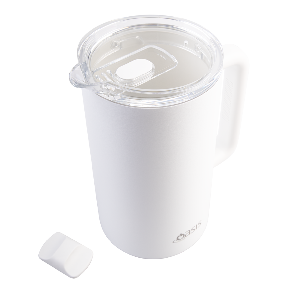 Oasis Ceramic Lined Water Pitcher 1.5lt - White