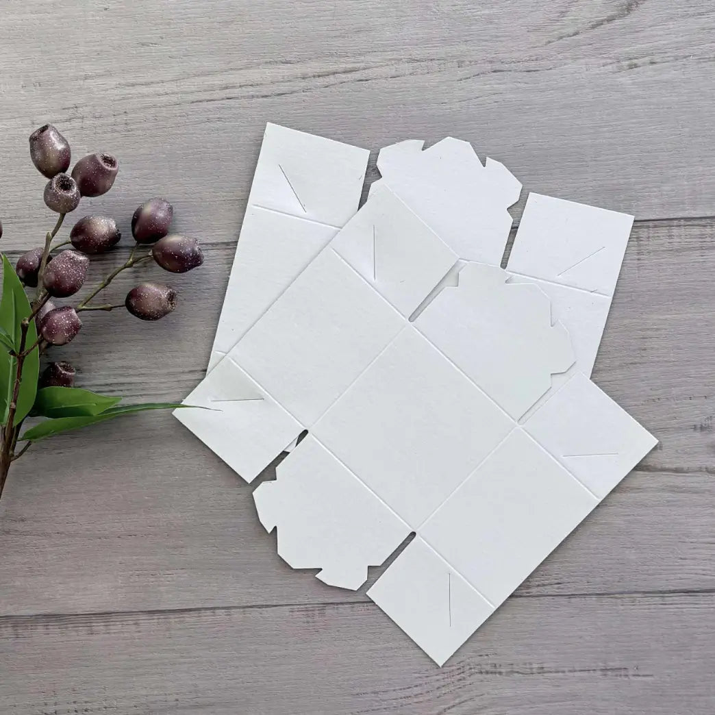 Mini Gift Box - White 4X4X3 flat