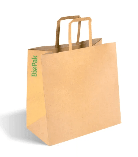 small kraft takeaway bag - centaur packaging
