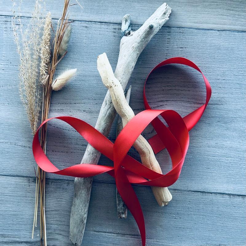 double faced satin ribbon 5mm x 25mt terracotta