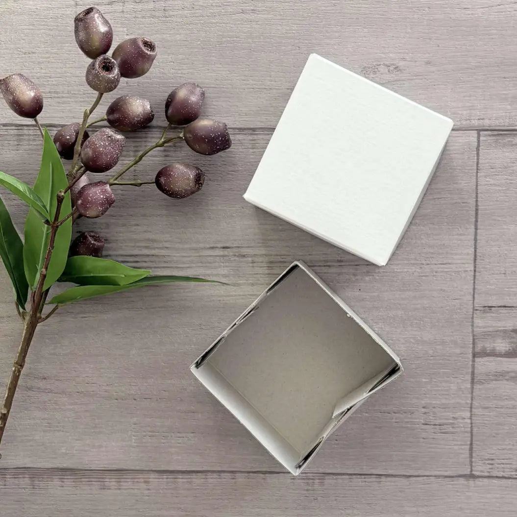 Mini Gift Box - White 4X4X3 open