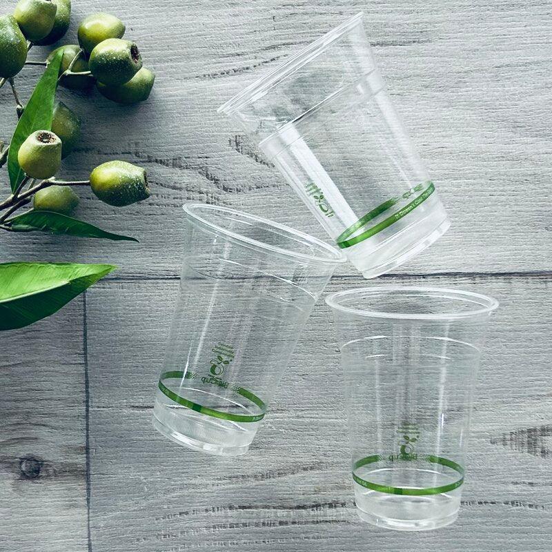 500ml clear bio cup x 3