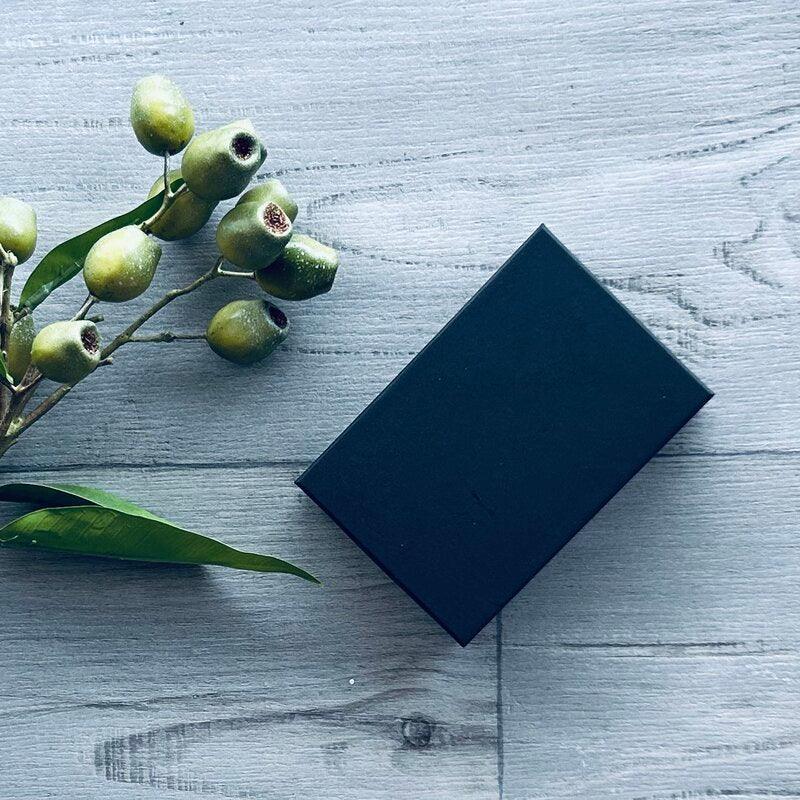 black rectangle jewellery box single