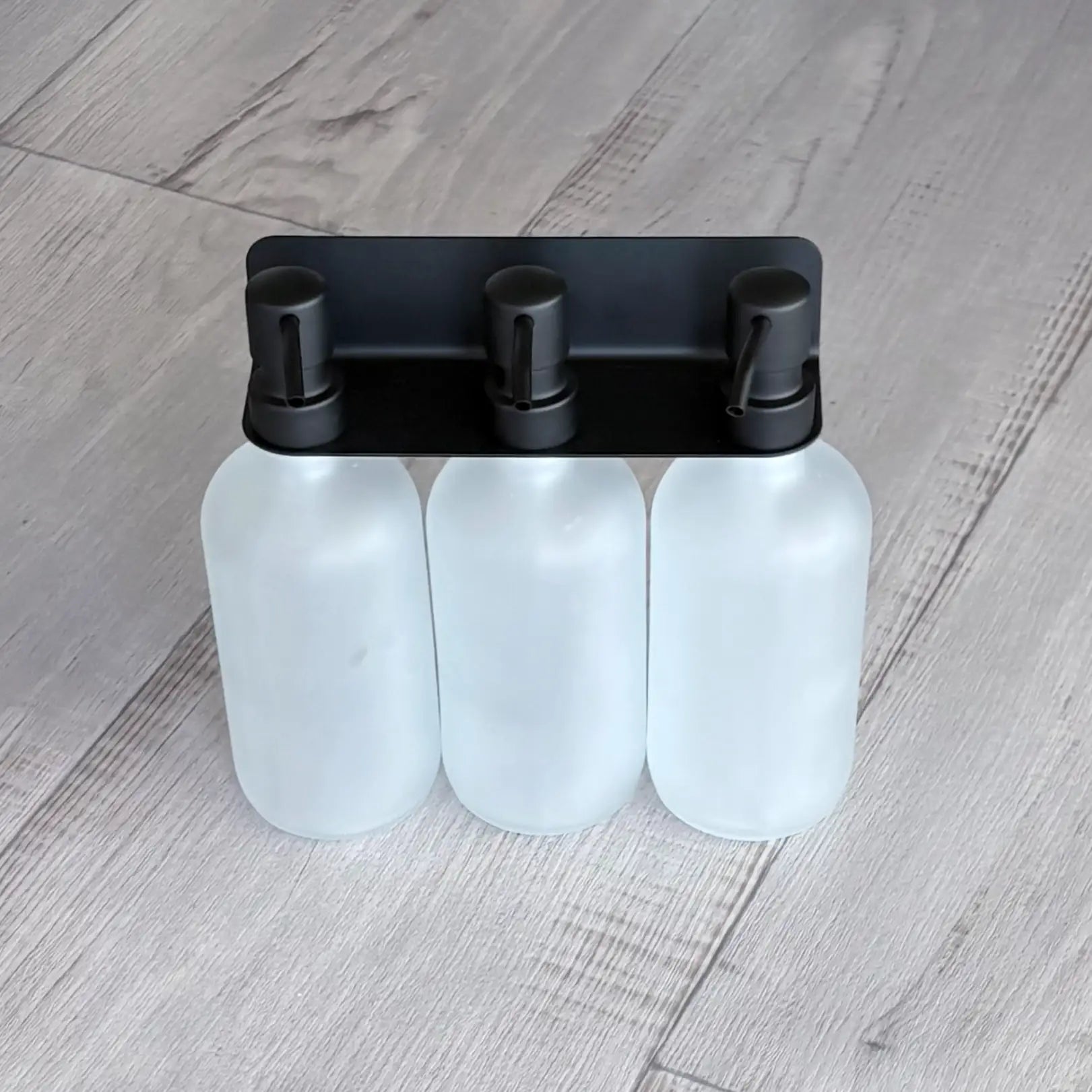 Stainless Steel 304 Soap Bottle Bracket 3 Hole – Black