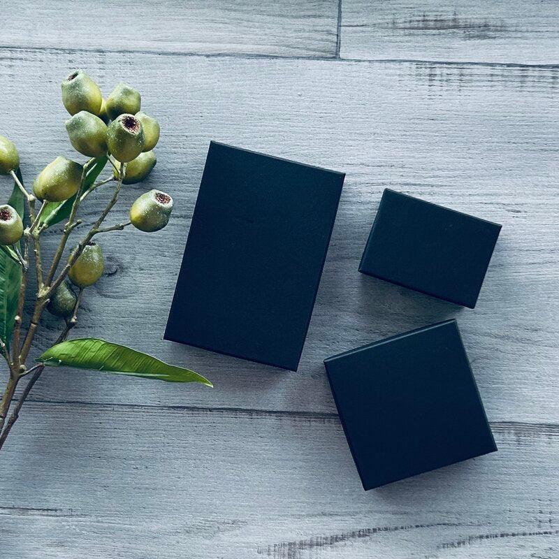 black jewellery boxes three sizes