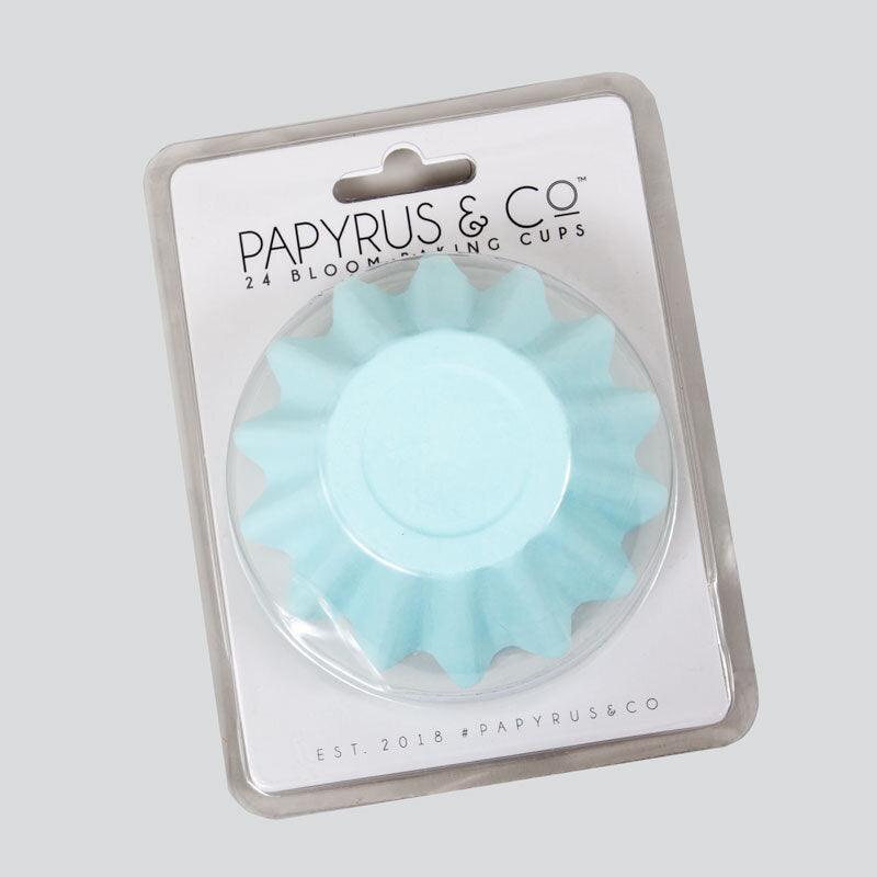 Bloom Cupcake Cups 24pk - Pastel Blue - centaur packaging