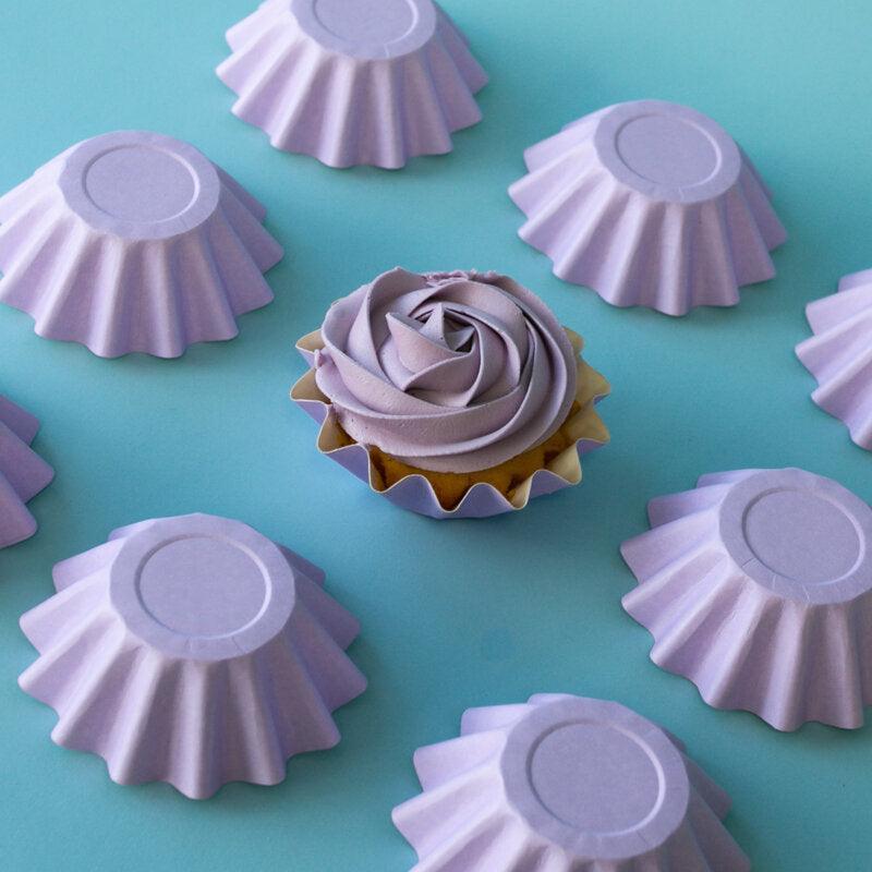 Bloom Cupcake Cups 24pk - Pastel Lilac - centaur packaging