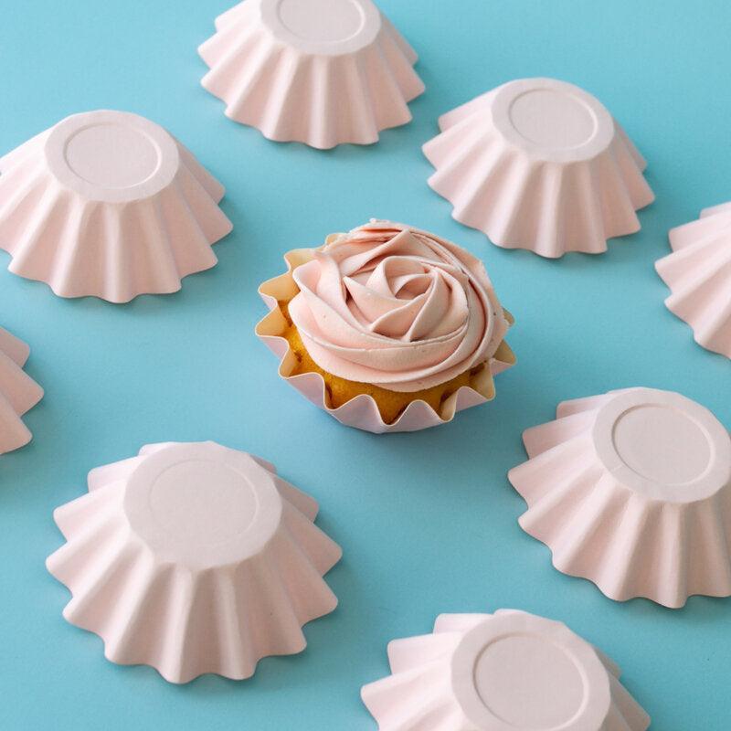 Bloom Cupcake Cups 24pk - Pastel Pink - centaur packaging